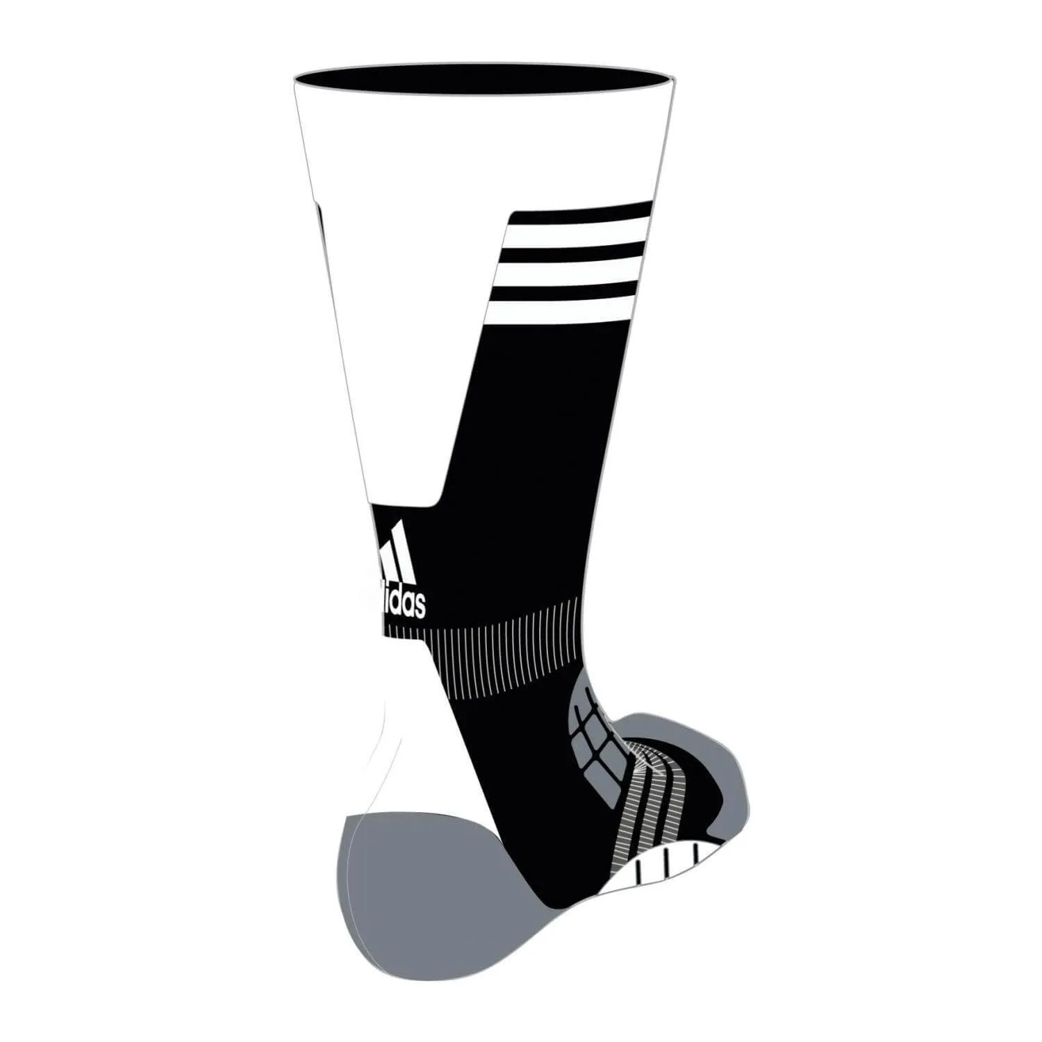 Športové pánske ponožky Adidas Climalite Half-Cushioned Sock čierne