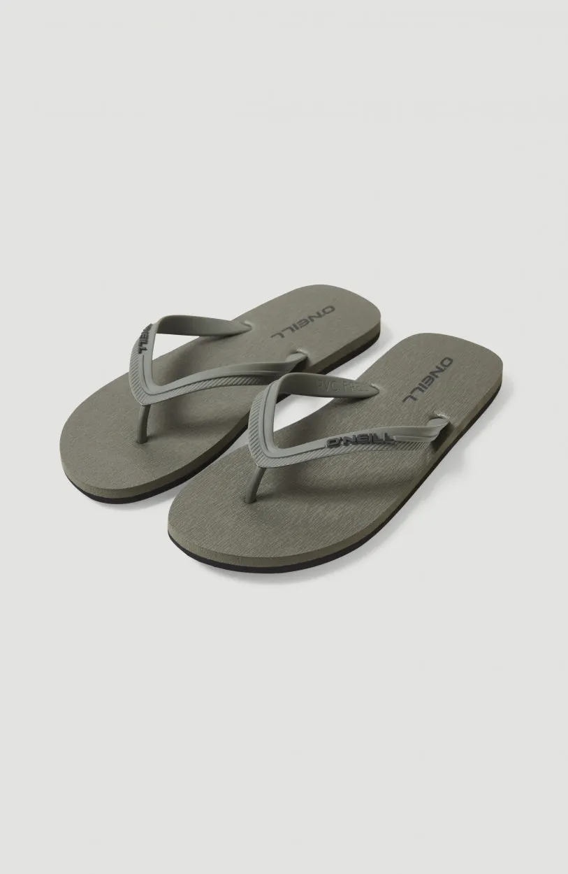 Profile Sandalen mit kleinem Logo | Military Green