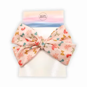 Rainbow Ribbons Hand-Tied Hair Bow
