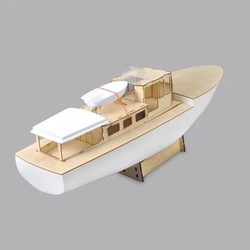 RC model boat Mistral motor yacht - FRP Hull and Plywood Boat Kit (DIY Boat)