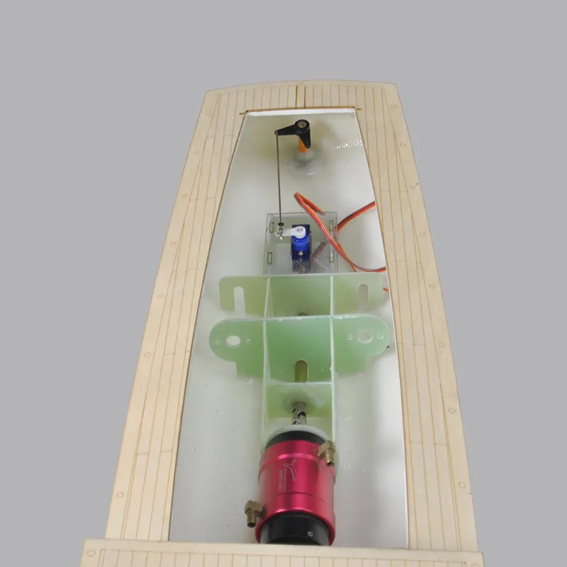 RC model boat Mistral motor yacht - FRP Hull and Plywood Boat Kit (DIY Boat)