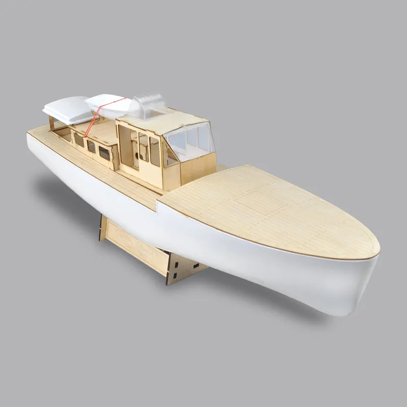 RC model boat Mistral motor yacht - FRP Hull and Plywood Boat Kit (DIY Boat)