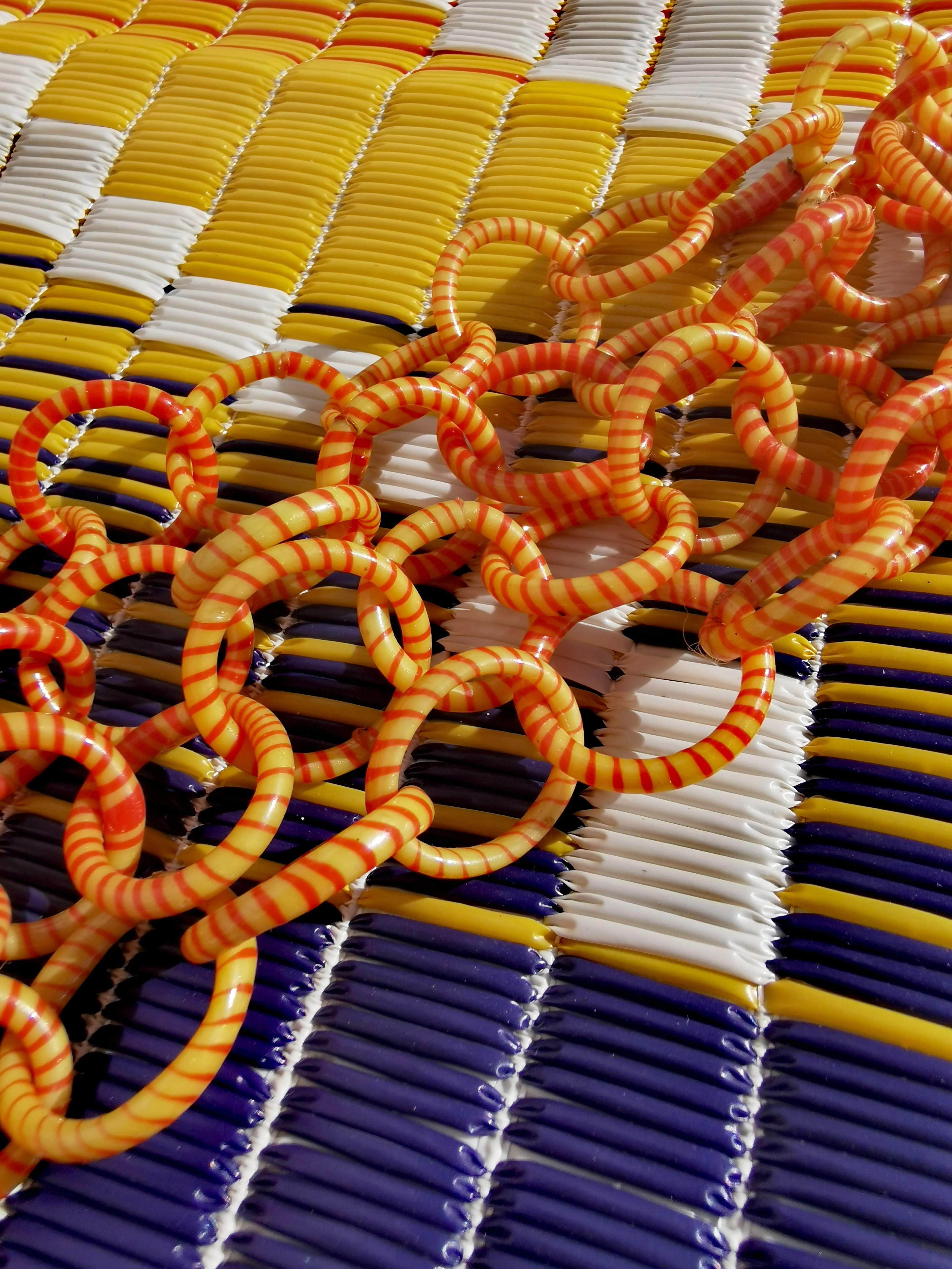 Recycled plastic chain necklace