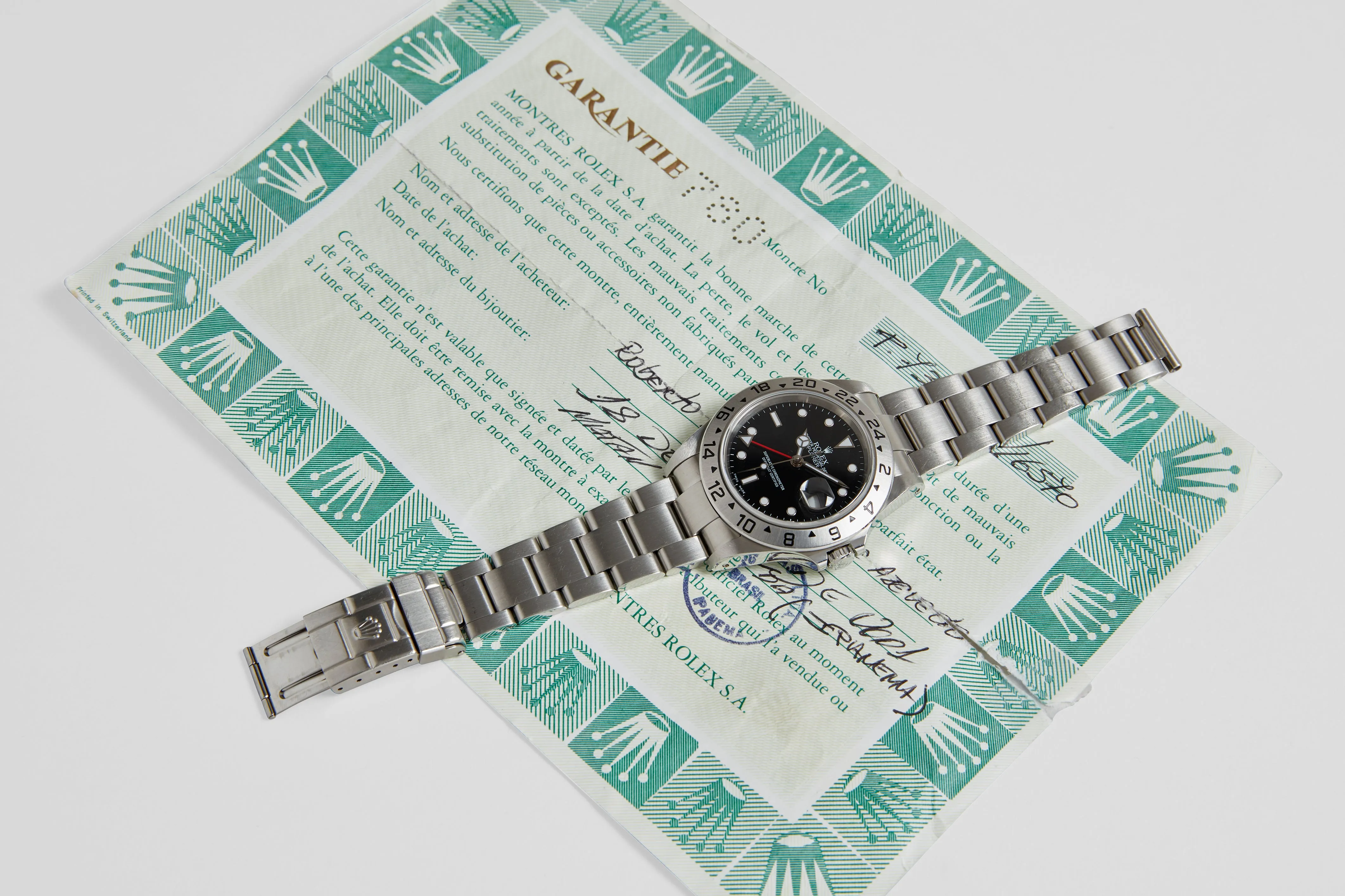 Rolex Oyster Perpetual Explorer II with Papers