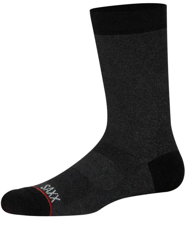 SAXX Whole Package Crew Socks Black