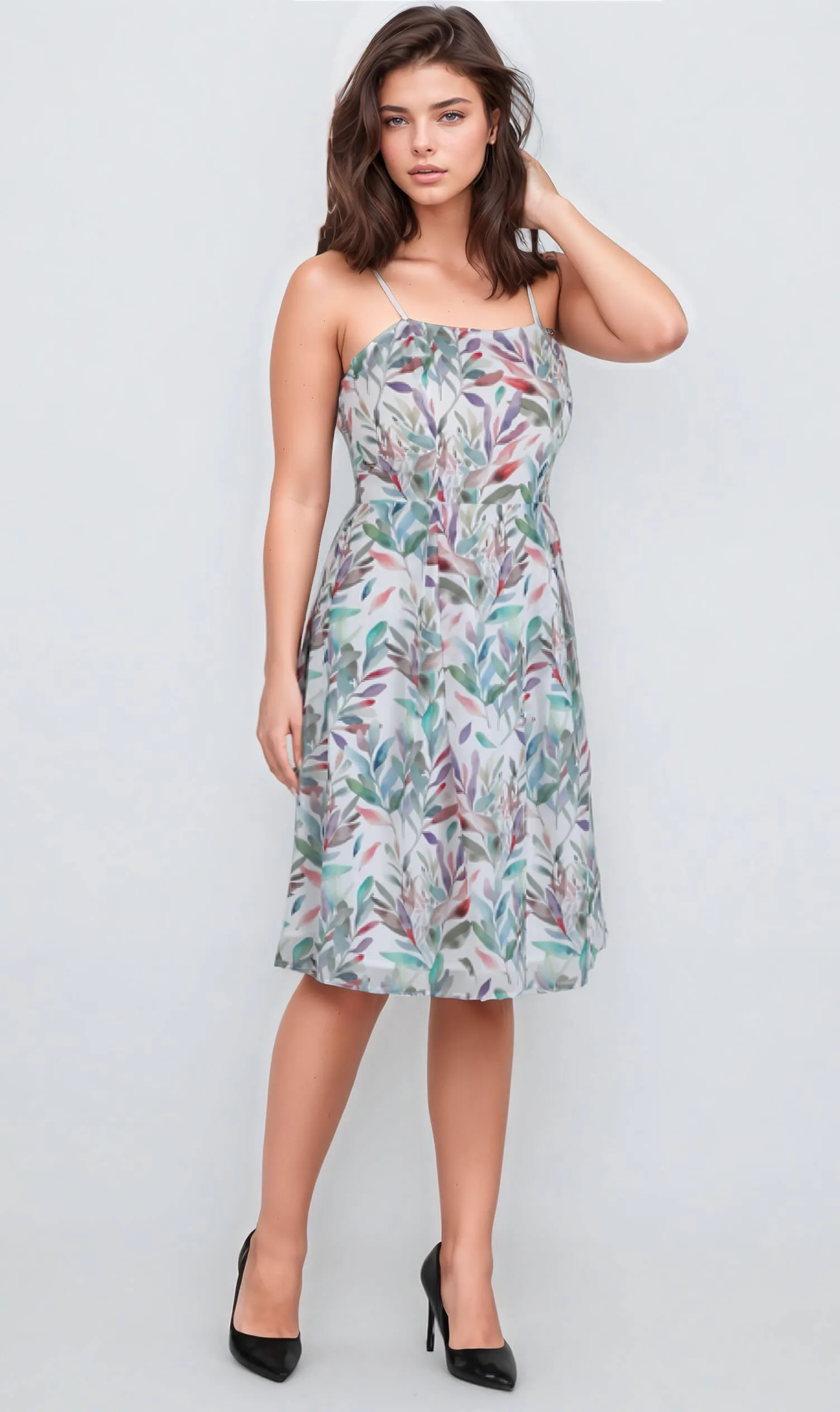 Selina Strappy Shoulder Tea Dress