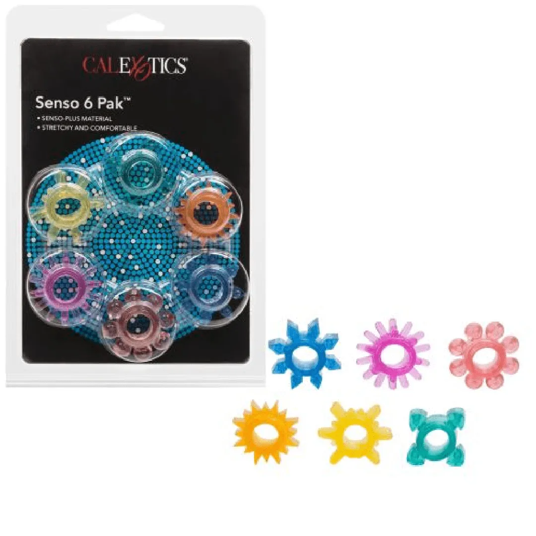 Senso 6 Pack Stretchy Cock Rings