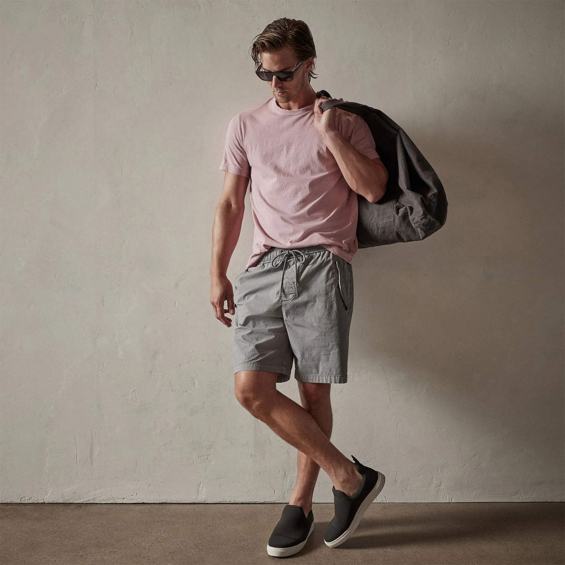Short Sleeve Crew Neck - Antique Rose Pigment