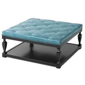 Spencer Leather Ottoman
