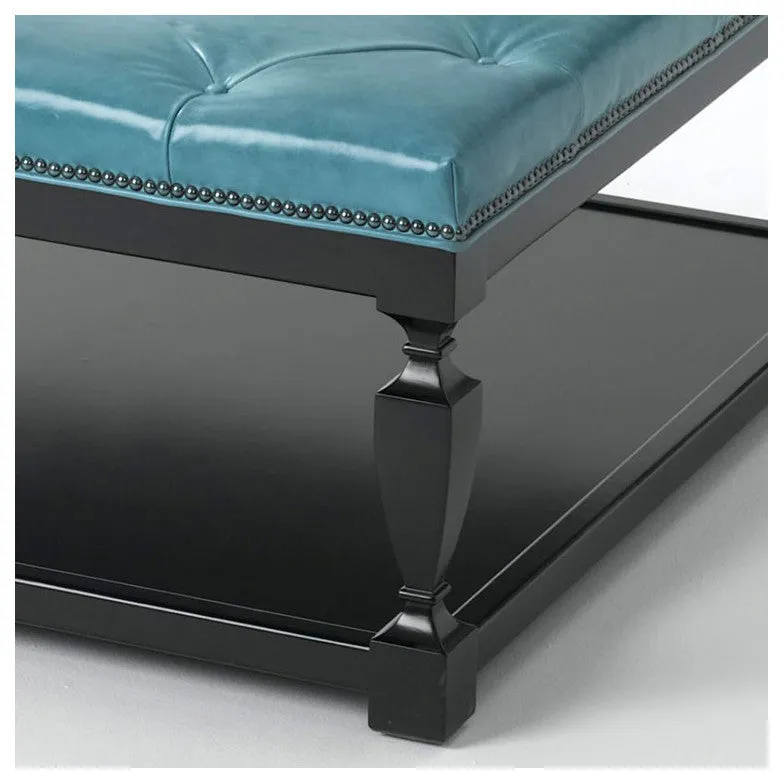 Spencer Leather Ottoman