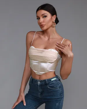 Strappy Crepe Tank Top