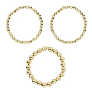 Stretchy Kindness Adult Bracelet Three-Pack (5MM   5MM   8MM beads)