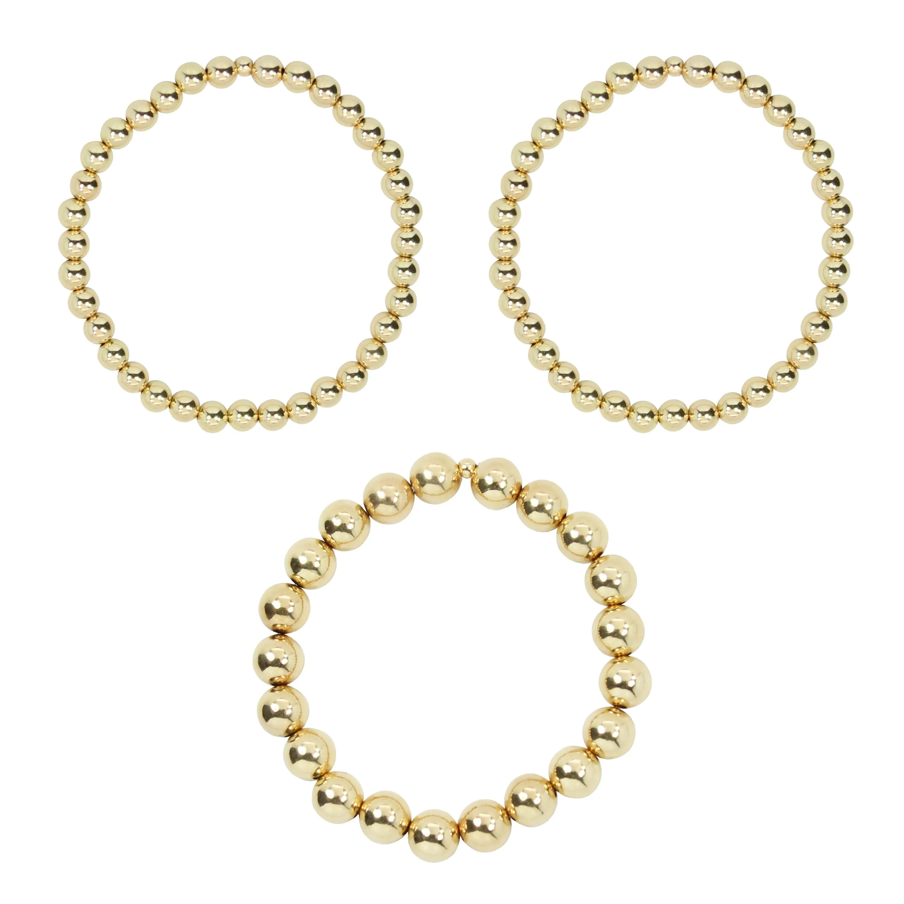 Stretchy Kindness Adult Bracelet Three-Pack (5MM   5MM   8MM beads)
