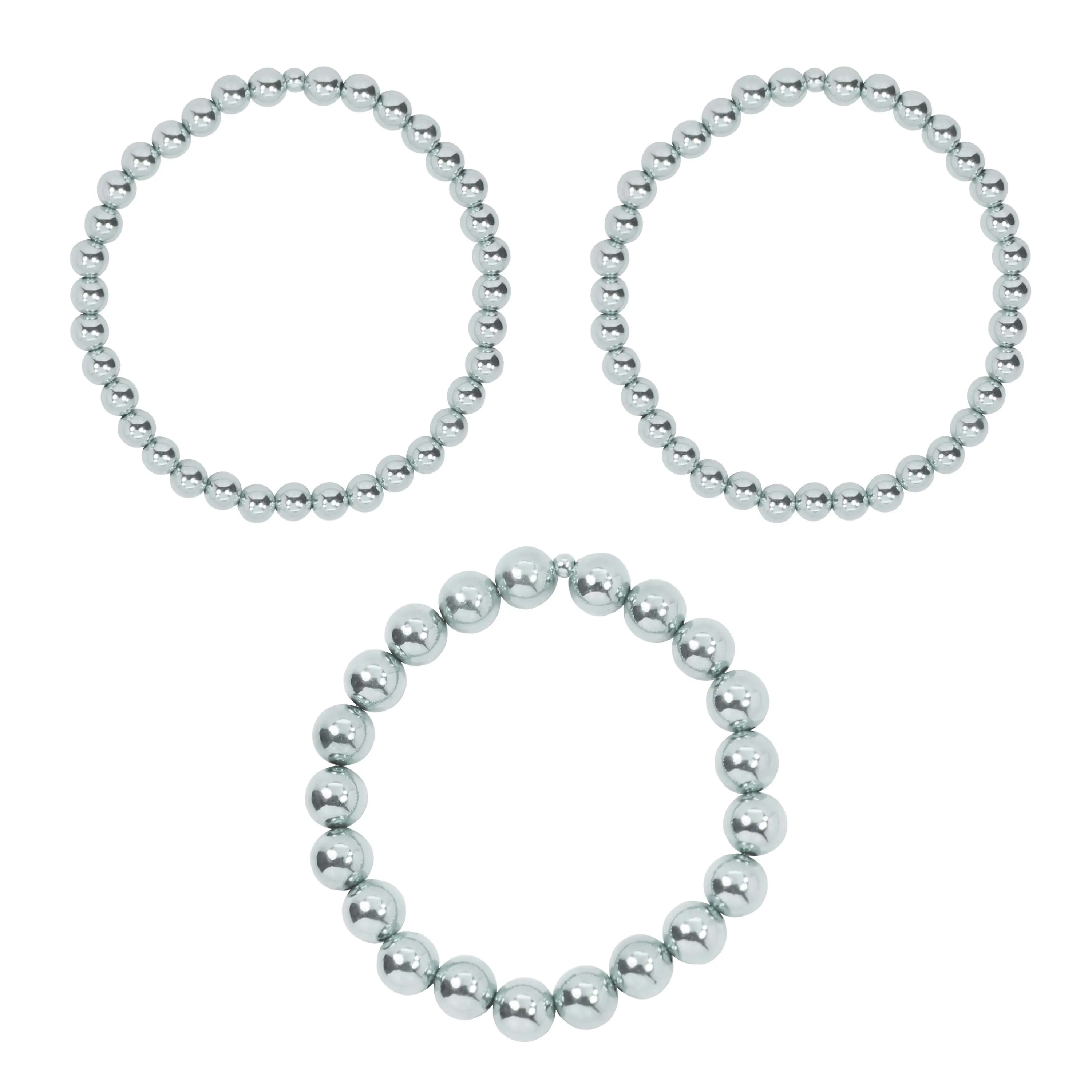 Stretchy Kindness Adult Bracelet Three-Pack (5MM   5MM   8MM beads)
