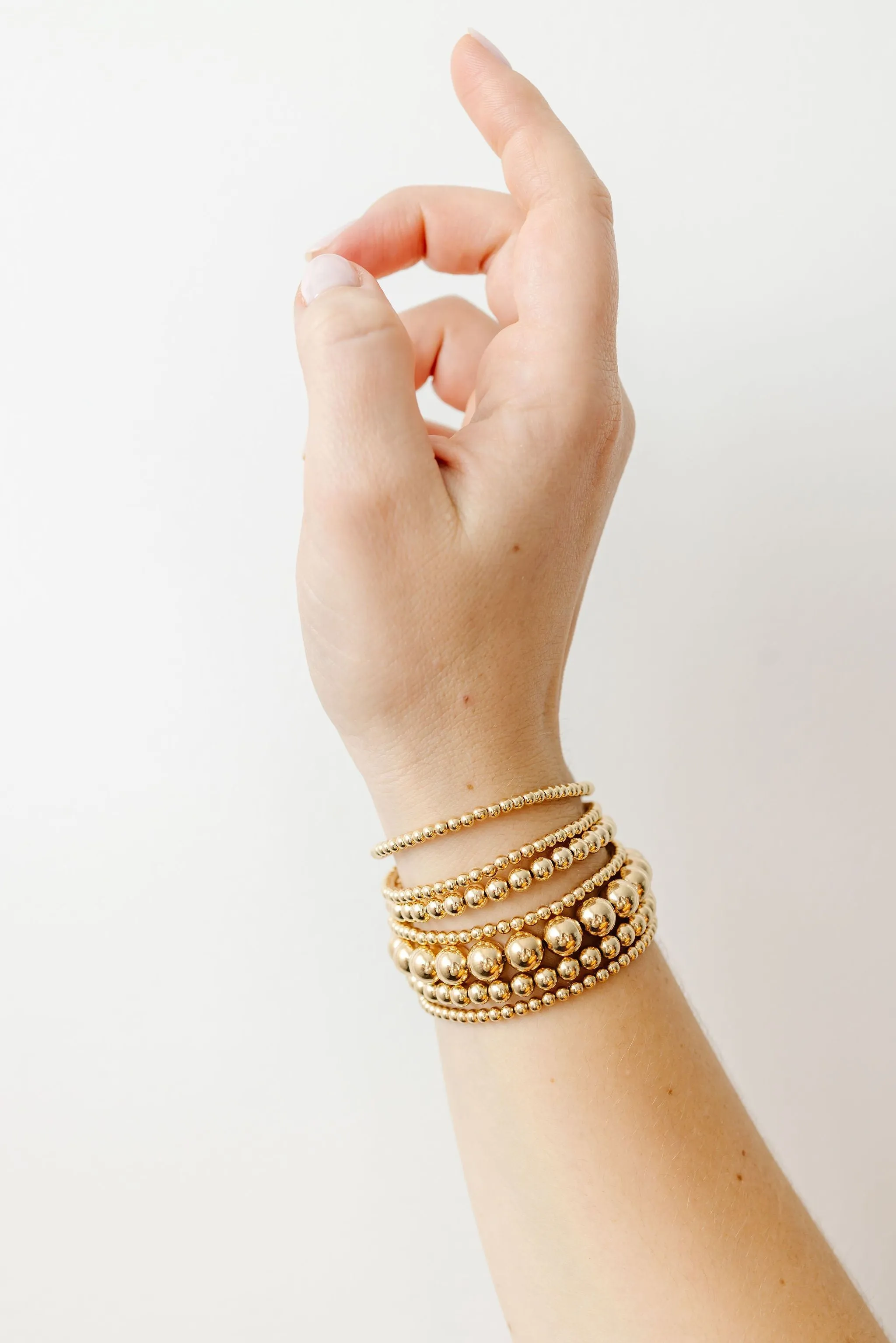 Stretchy Kindness Adult Bracelet Three-Pack (5MM   5MM   8MM beads)