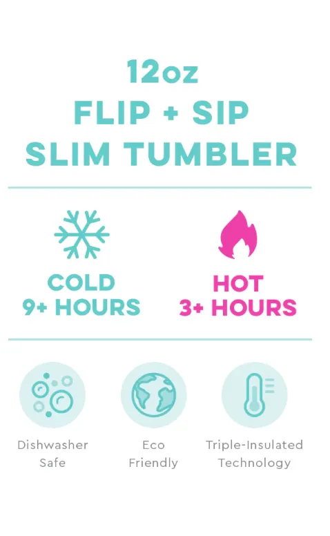 SWIG 12 oz. Flip   Sip Slim Tumbler
