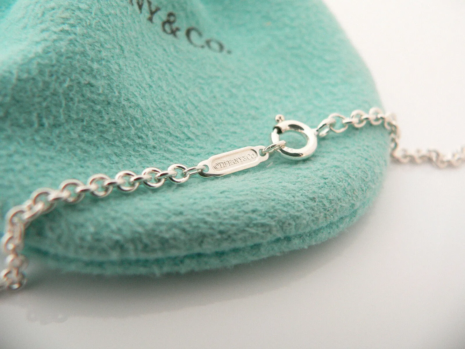 Tiffany & Co Heads Tails Necklace Coin Flip  Pendant Charm Chain Love Gift Pouch