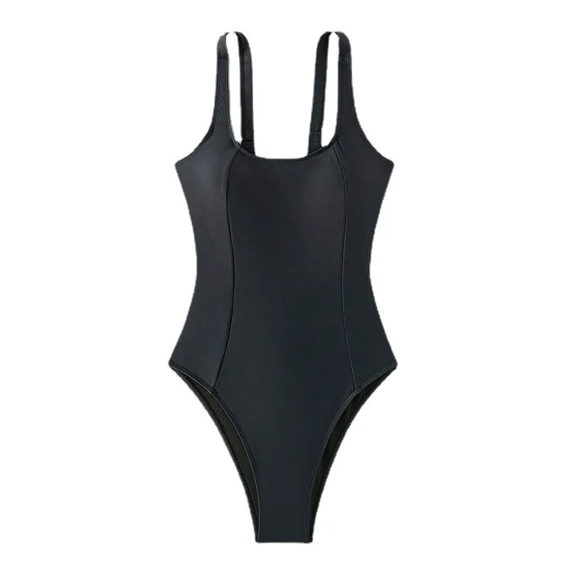 Tight Strappy One Piece Swimsuit