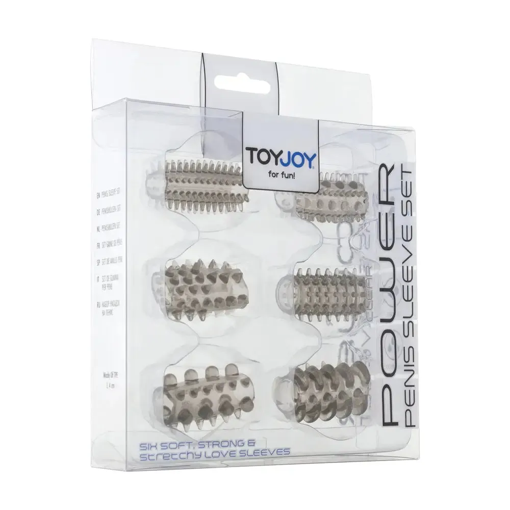 Toyjoy Jelly Stretchy Grey Power Penis Sleeve Set