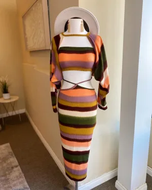 Tube Bra Top Skirt W Cardigan FINAL SALE