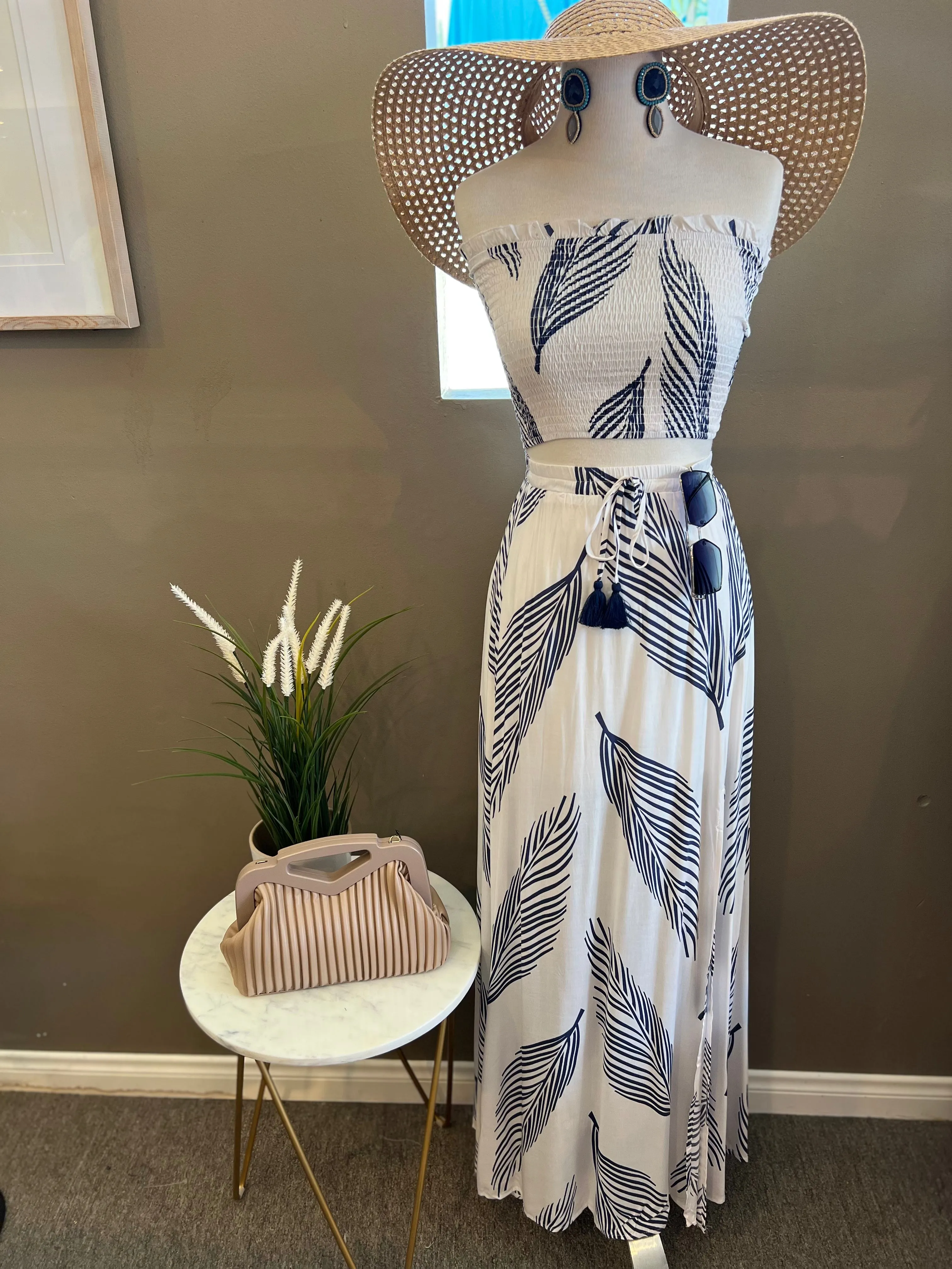 Tube Top and Long Skirt Set