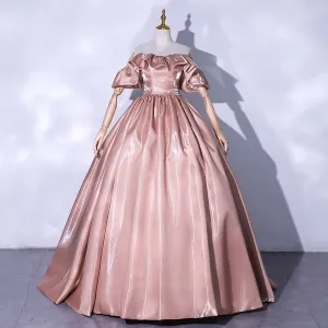 Tulle Puff Sleeve Princess Ball Gown Quinceanera Prom Dress Birthday Party Gowns
