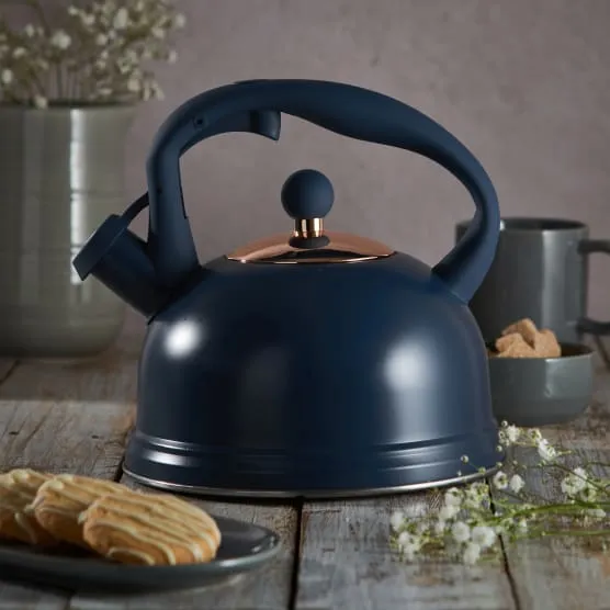 Typhoon Otto Whistling Kettle Navy 1.77L TY1401174