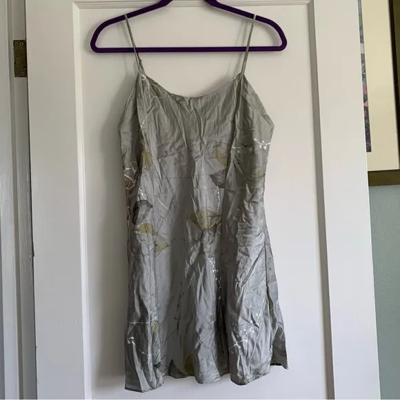 Victoria's Secret Silk Slip Nightgown and Robe Set M/L