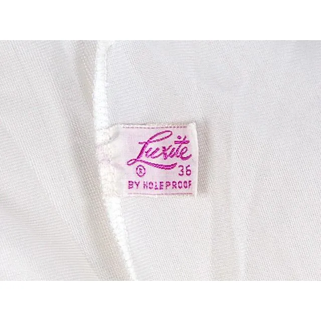 Vintage Luxite by Holeproof White Nylon Full Slip NOS 1950s Sheer Size 36