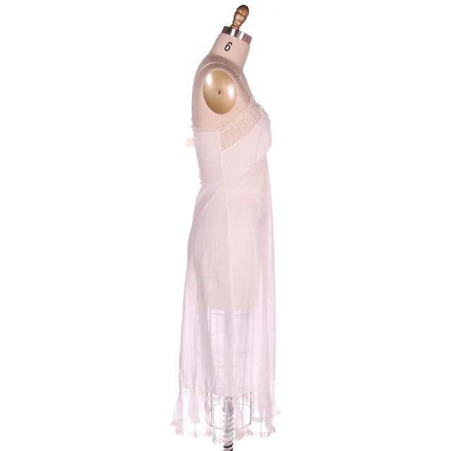 Vintage Luxite by Holeproof White Nylon Full Slip NOS 1950s Sheer Size 36