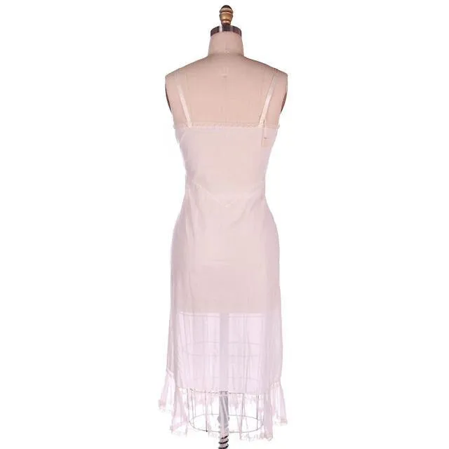 Vintage Luxite by Holeproof White Nylon Full Slip NOS 1950s Sheer Size 36