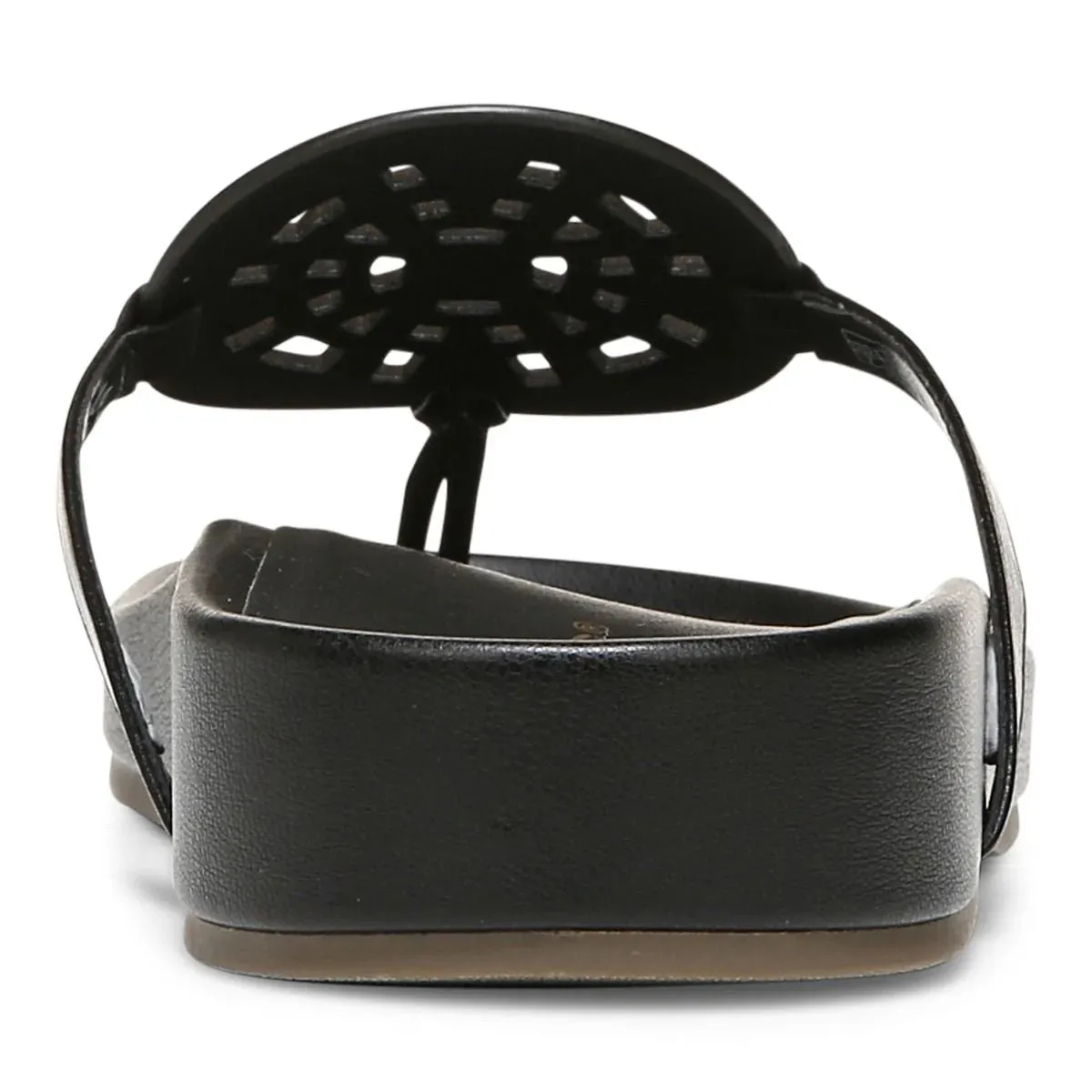 VIONIC SOLARI BLACK TOE POST SANDAL