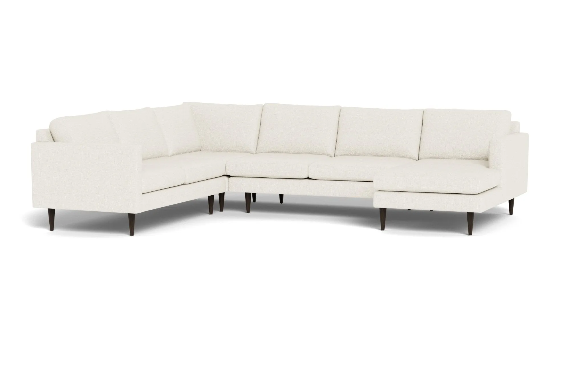 Wallace 131" Untufted Corner Sectionals w. Right Chaise