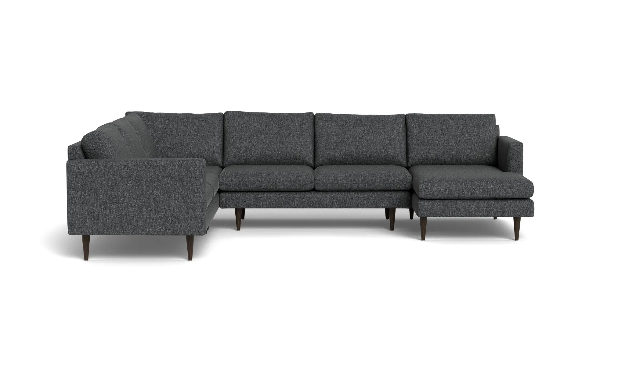 Wallace 131" Untufted Corner Sectionals w. Right Chaise