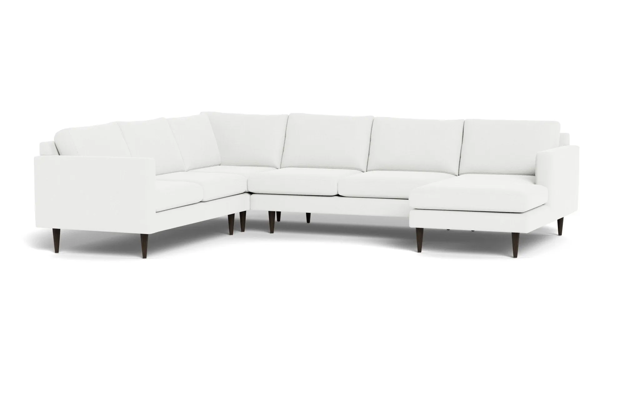 Wallace 131" Untufted Corner Sectionals w. Right Chaise