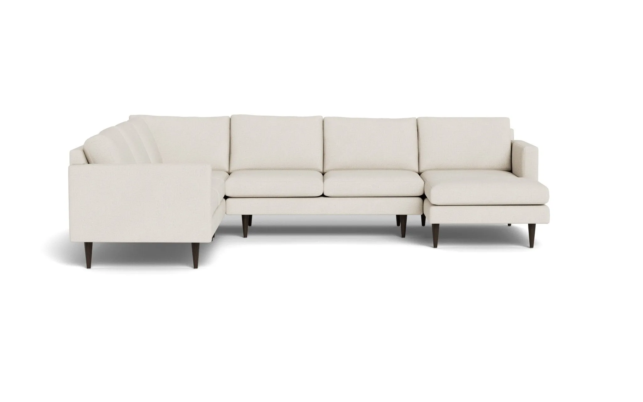 Wallace 131" Untufted Corner Sectionals w. Right Chaise