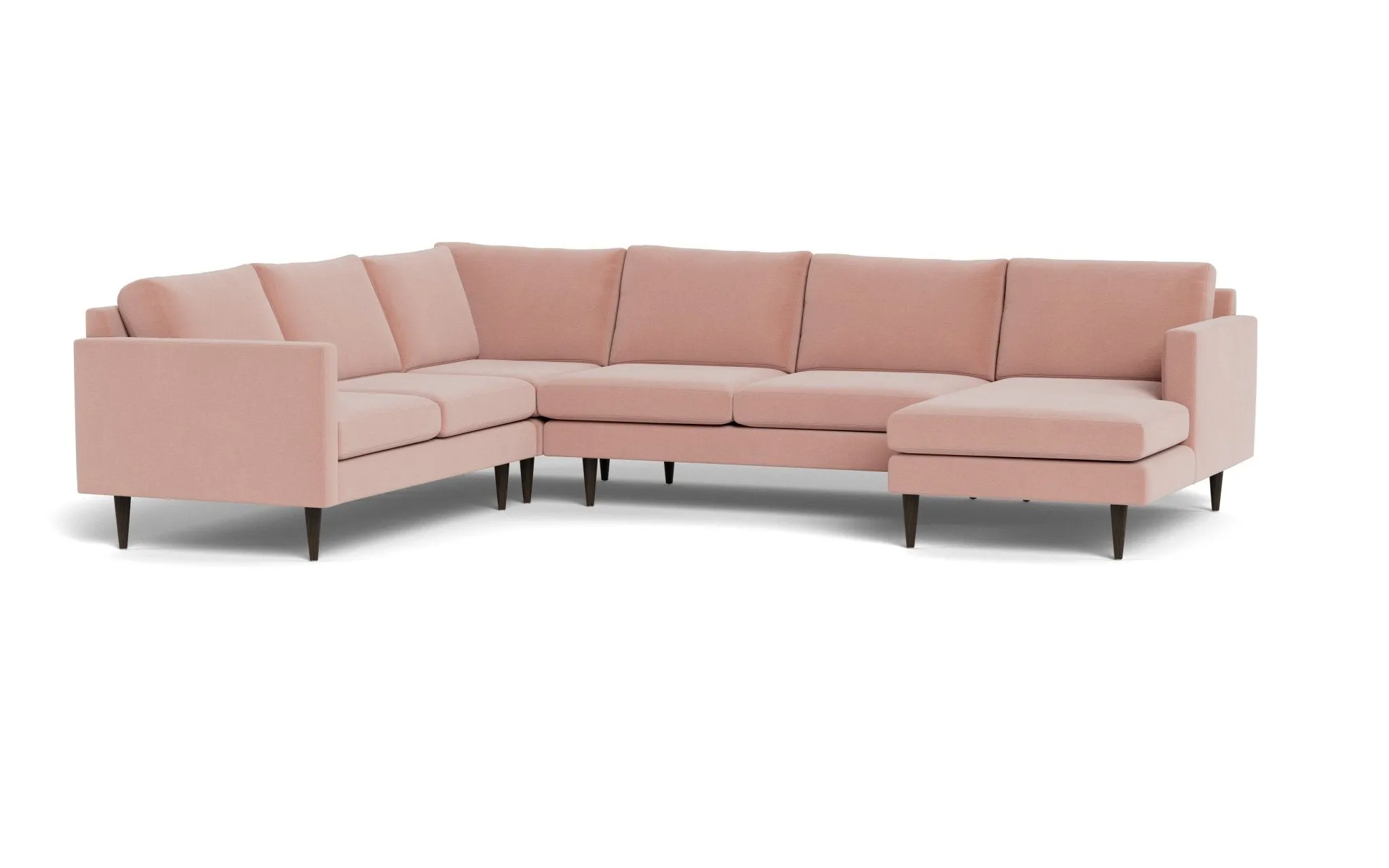 Wallace 131" Untufted Corner Sectionals w. Right Chaise