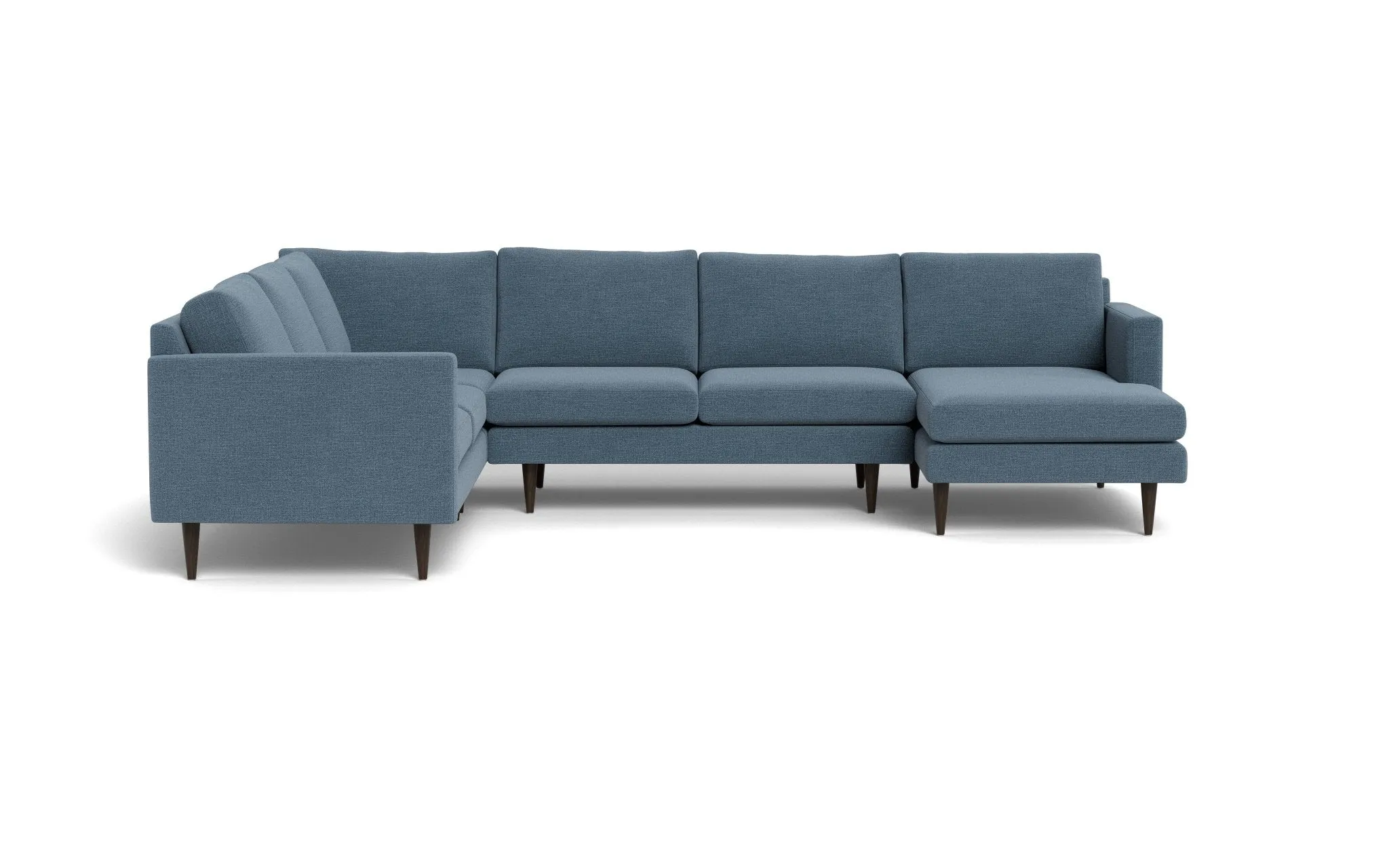 Wallace 131" Untufted Corner Sectionals w. Right Chaise