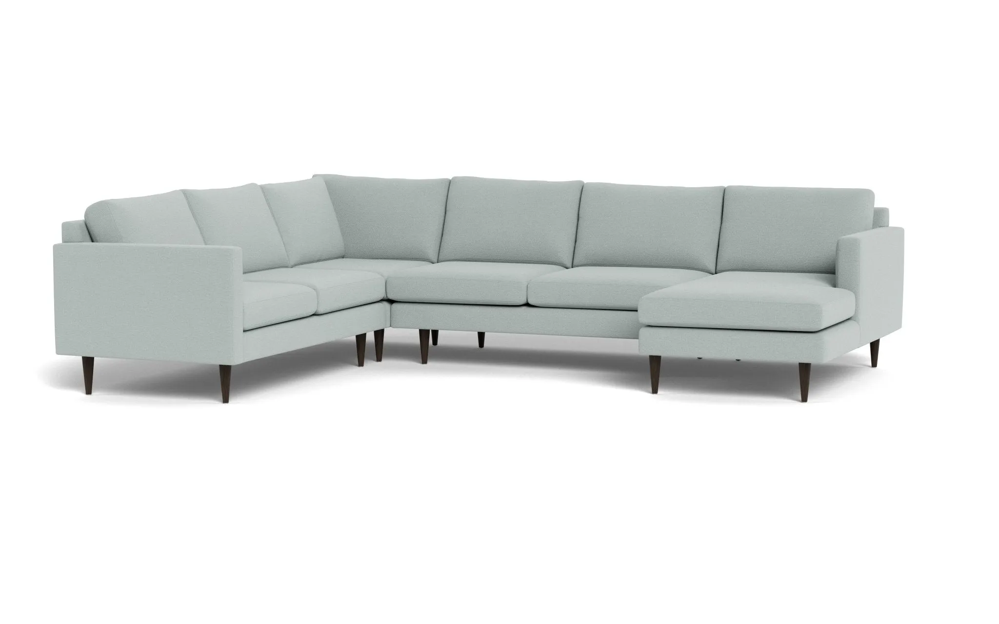 Wallace 131" Untufted Corner Sectionals w. Right Chaise