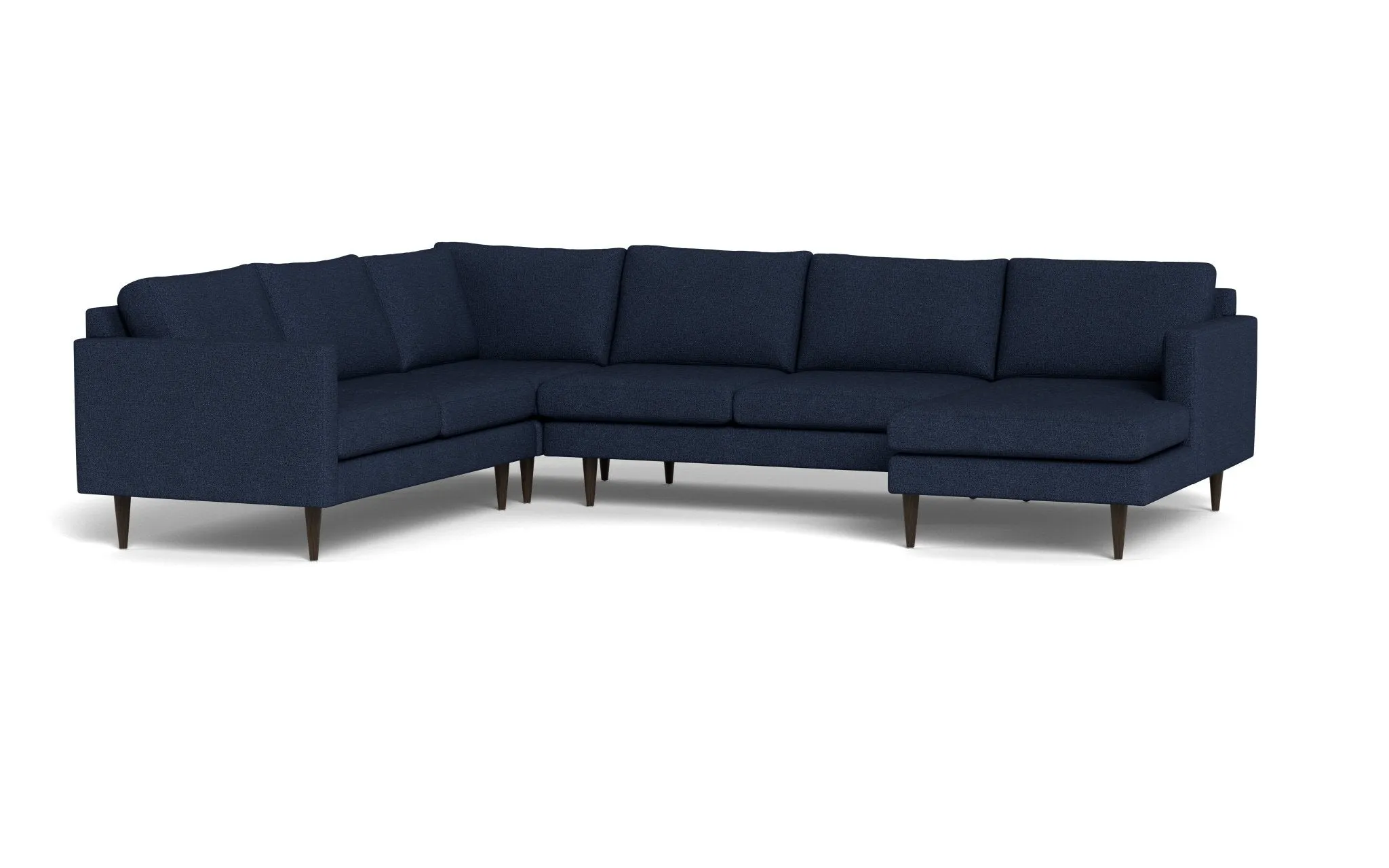 Wallace 131" Untufted Corner Sectionals w. Right Chaise