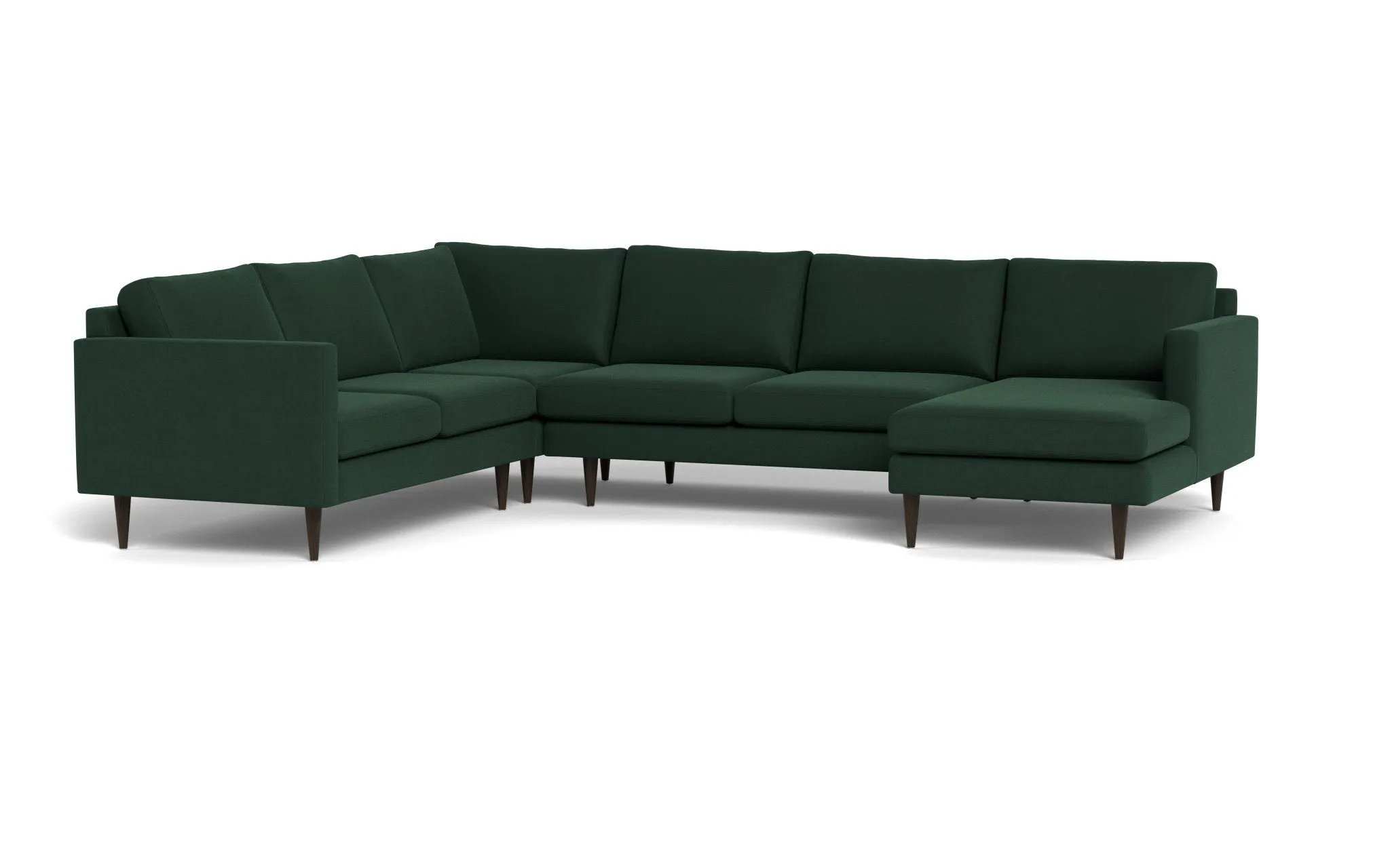 Wallace 131" Untufted Corner Sectionals w. Right Chaise