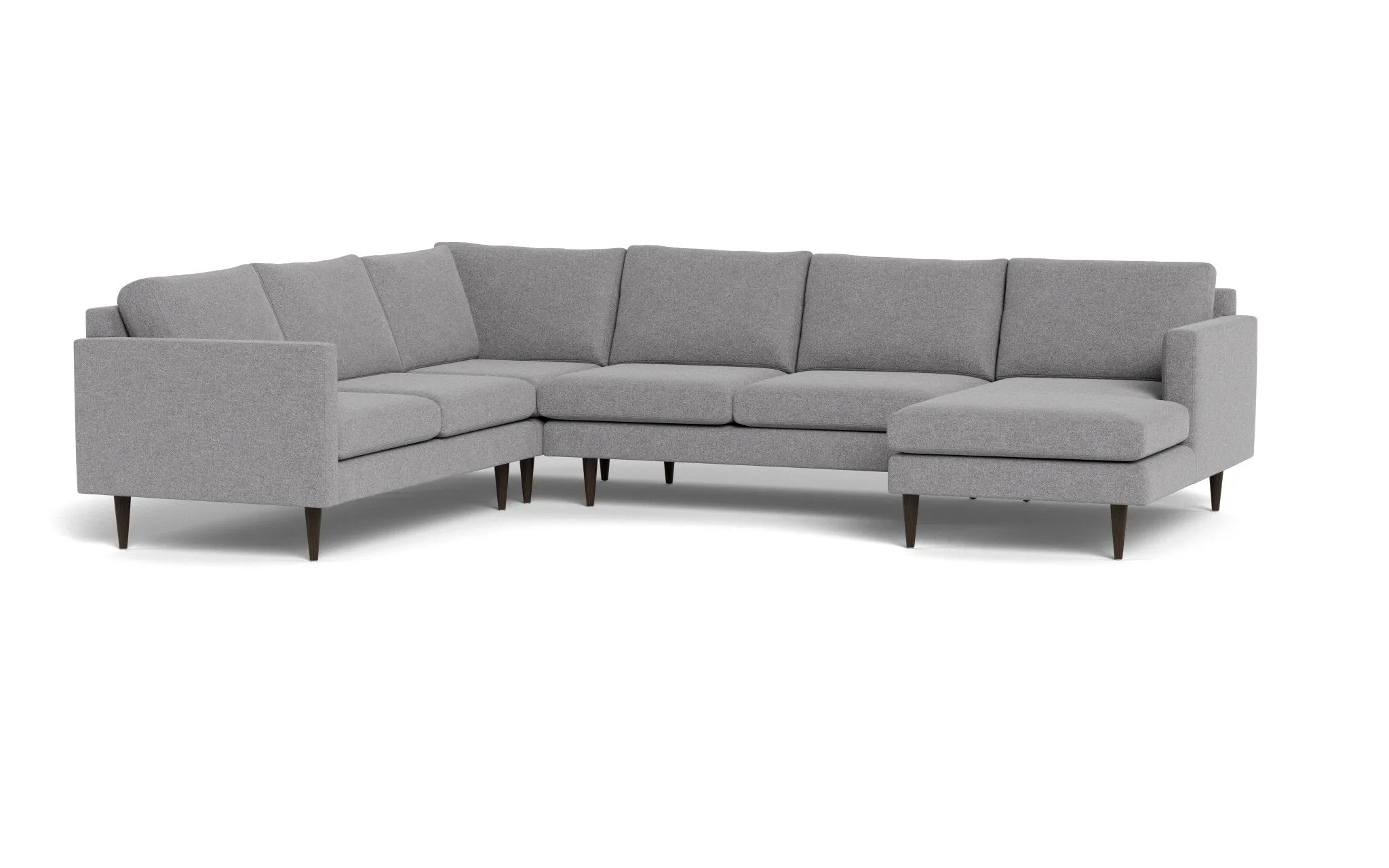 Wallace 131" Untufted Corner Sectionals w. Right Chaise