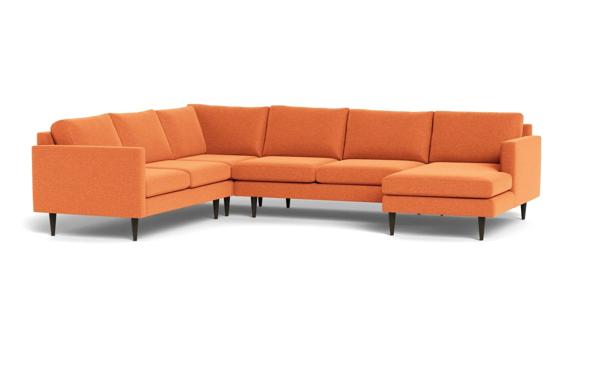Wallace 131" Untufted Corner Sectionals w. Right Chaise