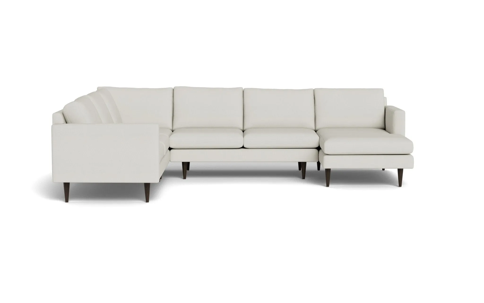 Wallace 131" Untufted Corner Sectionals w. Right Chaise