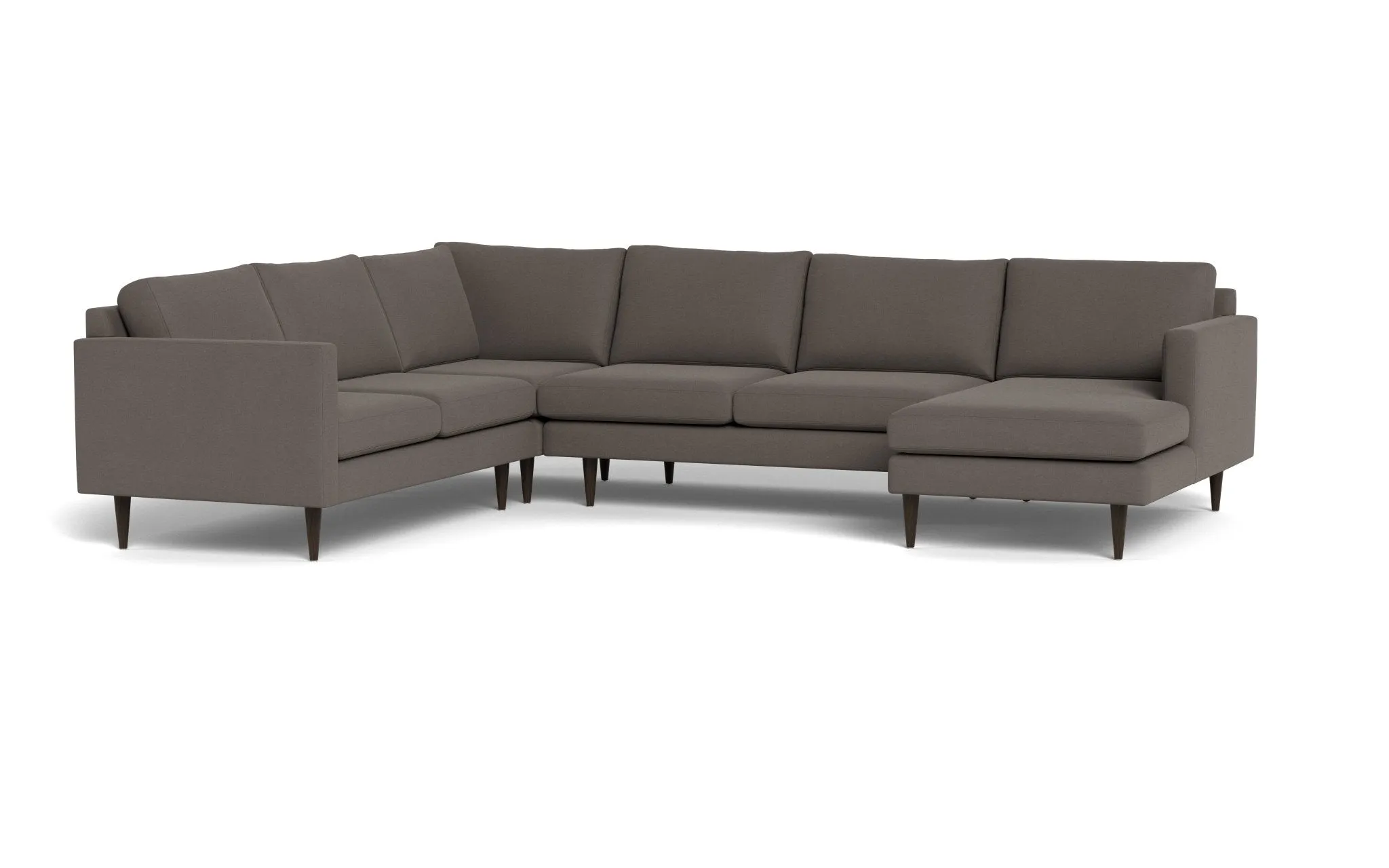 Wallace 131" Untufted Corner Sectionals w. Right Chaise
