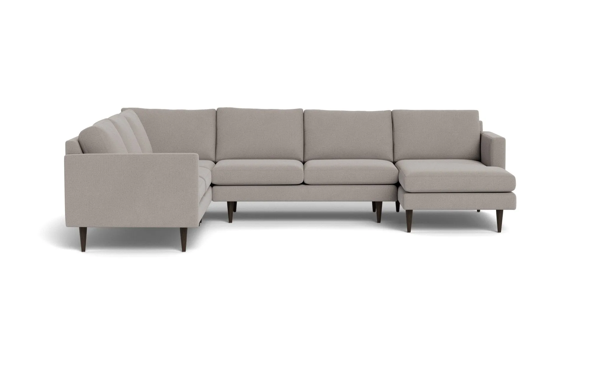 Wallace 131" Untufted Corner Sectionals w. Right Chaise