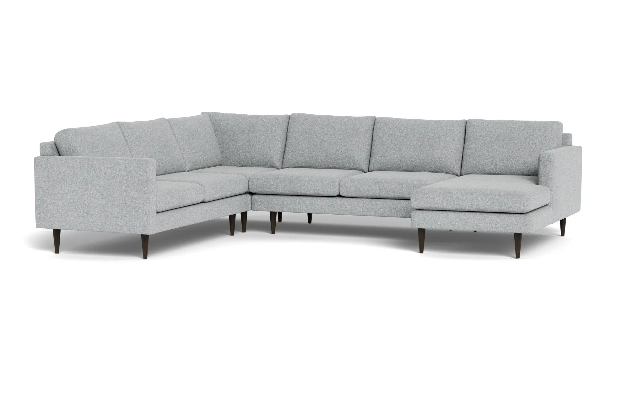 Wallace 131" Untufted Corner Sectionals w. Right Chaise