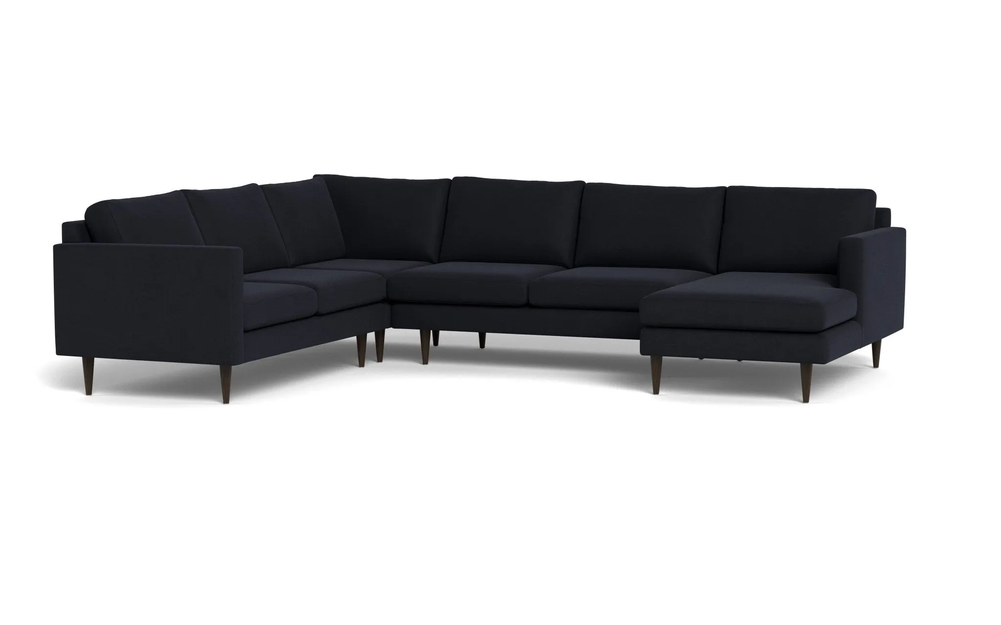 Wallace 131" Untufted Corner Sectionals w. Right Chaise