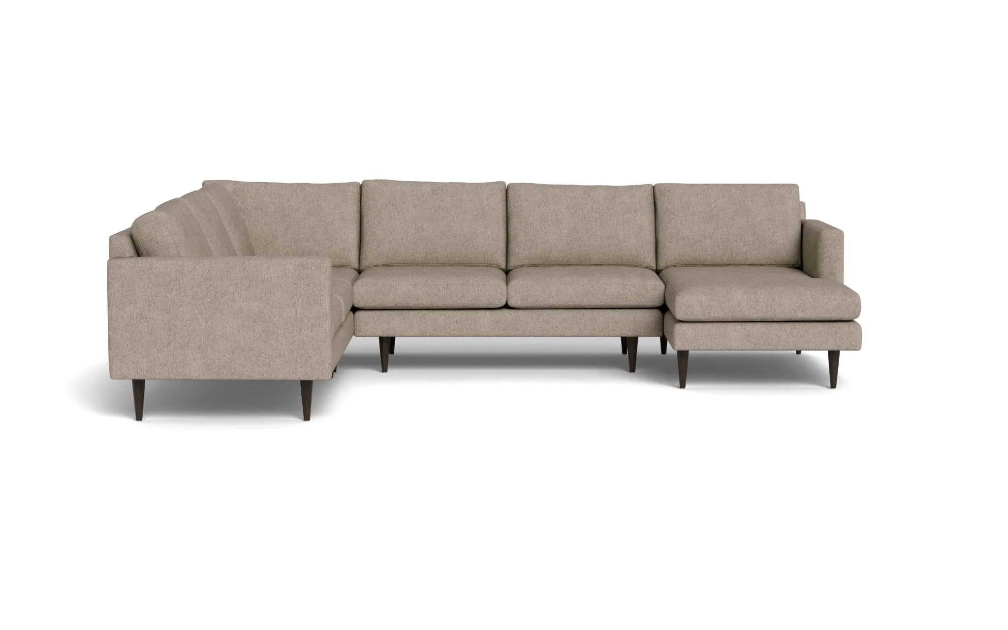 Wallace 131" Untufted Corner Sectionals w. Right Chaise