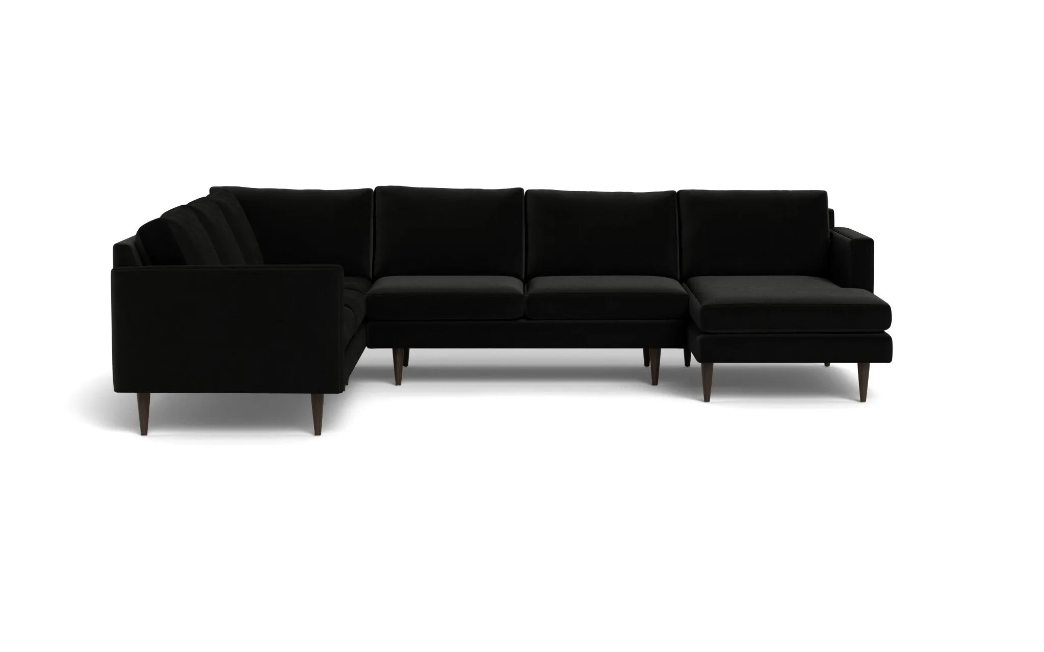 Wallace 131" Untufted Corner Sectionals w. Right Chaise